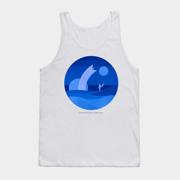 Minimalist Arrakis, Blue Moons Tank Top by Dream Artworks